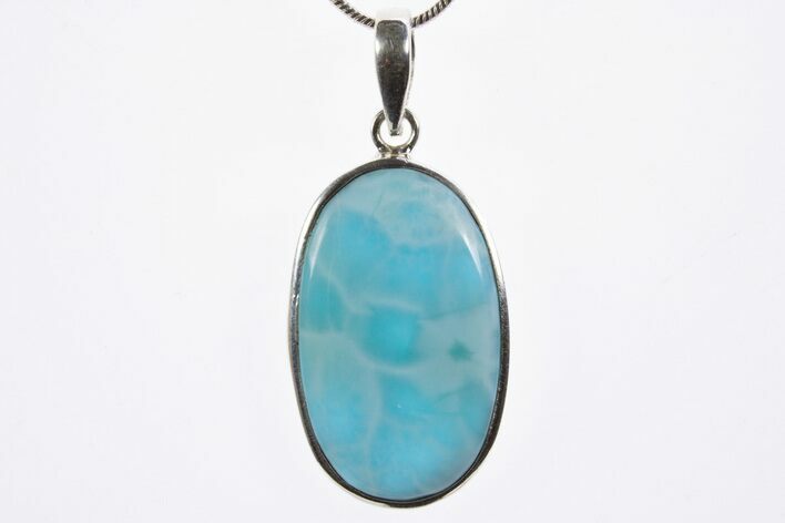 Stunning, Larimar Pendant (Necklace) - Sterling Silver #303221